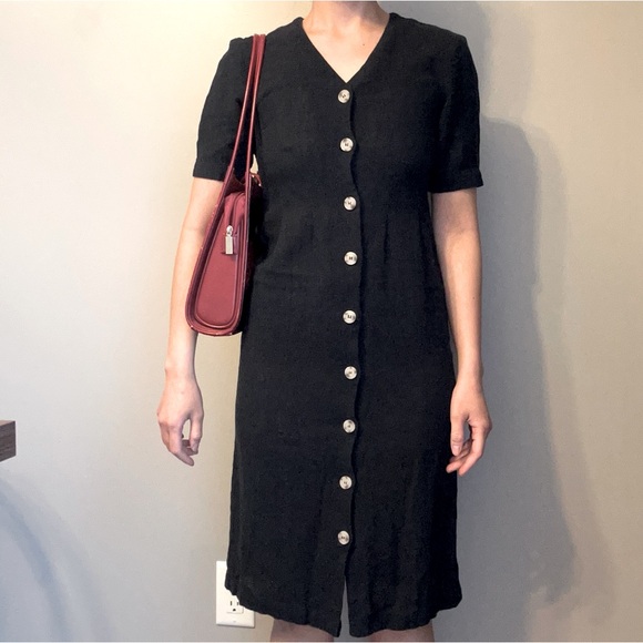 OAK & FORT 100% Cotton button dress - Picture 3 of 8